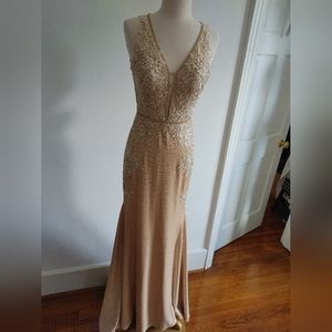 Champagne Dress / Quinceañera Dress / Prom Dress / Ball Gown